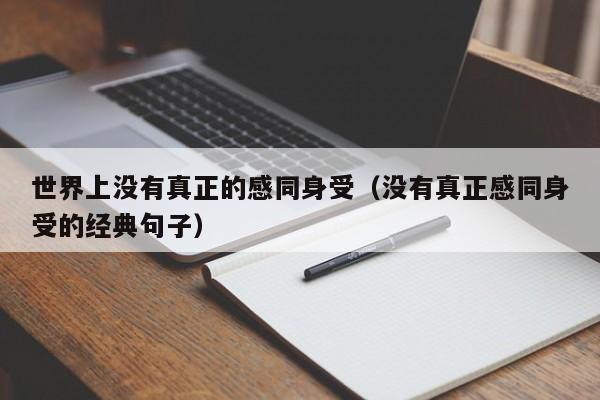 世界上没有真正的感同身受（没有真正感同身受的经典句子）