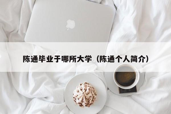 陈通毕业于哪所大学（陈通个人简介）