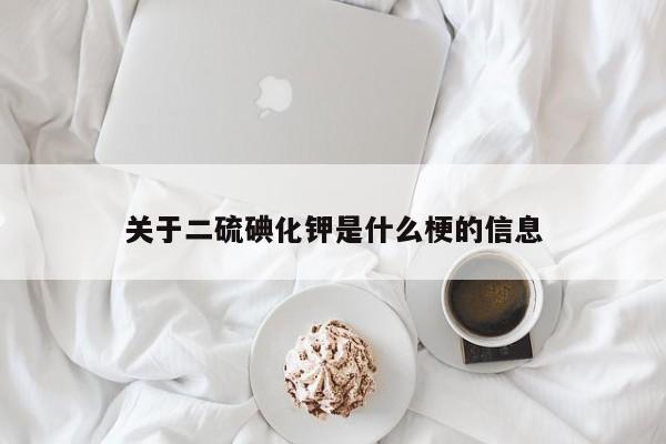 关于二硫碘化钾是什么梗的信息